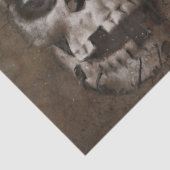 Gothic Skull Rustic Decoupage Seidenpapier (Detail)