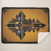 Gothic Skull Sherpa Blanket Sherpadecke (Vorderseite (Horizontal))