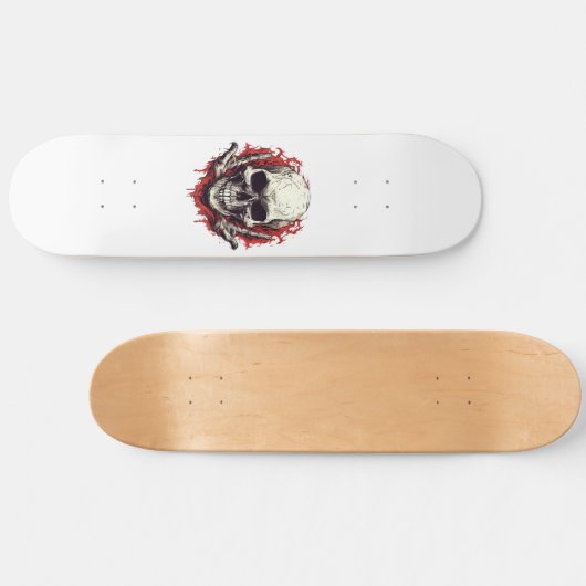 Gothic Skull Skateboard (Horizontal)