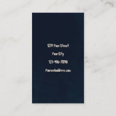 Gothic Skull Sonnenblume Vintag Antique Visitenkarte (Rückseite)