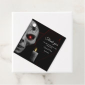 Gothic Skull Spider Candle - Dark Moody Halloween Geschenkanhänger (Beispiel)