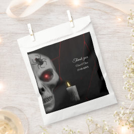 Gothic Skull Spider Candle - Dark Moody Halloween Geschenktütchen