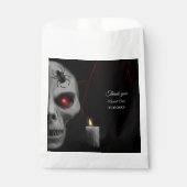 Gothic Skull Spider Candle - Dark Moody Halloween Geschenktütchen (Vorderseite)