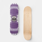 Gothic Skull Tribal Fraktal Design: Skateboard #7 (Vorderseite)