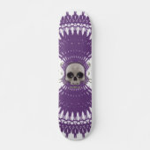 Gothic Skull Tribal Fraktal Design: Skateboard #7 (Vorne)