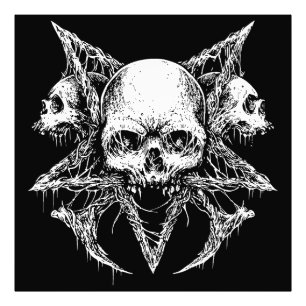 Gothic Skull Trio Fotodruck