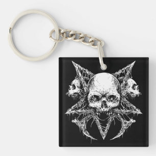 Gothic Skull Trio Schlüsselanhänger
