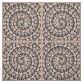 Gothic Skull Vintag Sepia Abstrakten Spiral Muster Stoff (Muster)