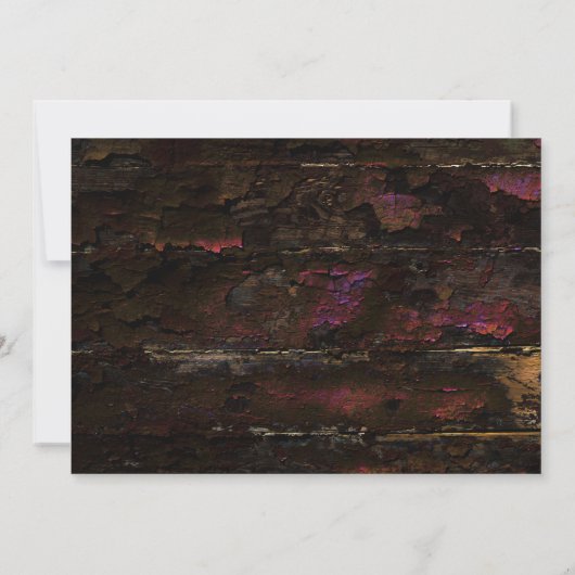 Gothic Skull Wedding rettet das Datum Save The Date (Rückseite)