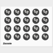 Gothic Skull Wedding Sticker (Blatt)