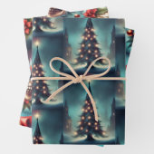 Gothic Skull Weihnachtswrapping Paper Geschenkpapier Set (Beispiel)