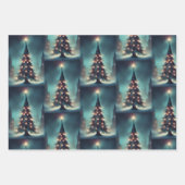 Gothic Skull Weihnachtswrapping Paper Geschenkpapier Set (Vorderseite)