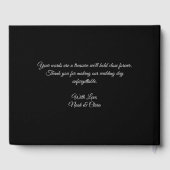 Gothic Skull White Ghosts- Dark Moody Halloween  Gästebuch (Rückseite)