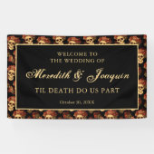 Gothic Skull Willkommen bei unserer Halloween-Hoch Banner (Horizontal)