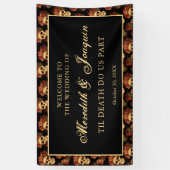 Gothic Skull Willkommen bei unserer Halloween-Hoch Banner (Vertikal)