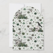 Gothic Skulls and Clovers St Patrick's Celebration Einladung (Rückseite)