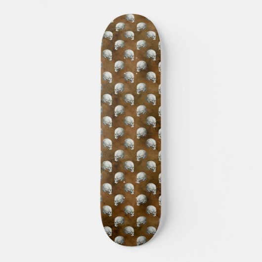 Gothic Skulls auf Kupfer Skateboard (Vorderseite)