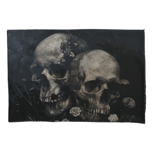 Gothic Skulls Bedding Kissenbezug (Vorderseite)