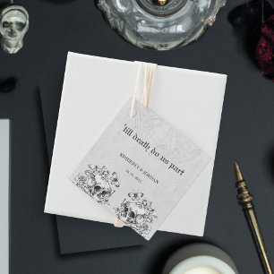 Gothic Skulls 'bis zum Tod machen wir Teil Gastges Geschenkanhänger
