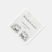 Gothic Skulls 'bis zum Tod machen wir Teil Gastges Serviette (Ecke)