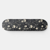 Gothic Skulls Black Cats and Spiders Skateboard (Horizontal)