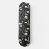 Gothic Skulls Black Cats and Spiders Skateboard (Vorderseite)