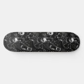 Gothic Skulls Black Cats and Spiders Skateboard (Horizontal)