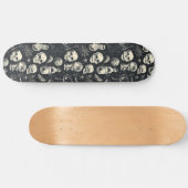 Gothic Skulls Black Cats and Spiders Skateboard (Horizontal)