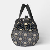 Gothic Skulls Blue Floral Duffle Bag (Rechts)