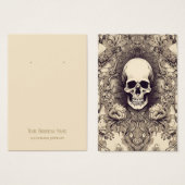 Gothic Skulls Blume mit Grafikkarte (Vorne & Hinten)