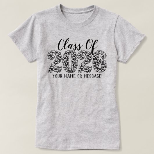 Gothic Skulls Class of 2023 T - Shirt (Design vorne)