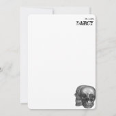 Gothic Skulls Danke Karte (Rückseite)