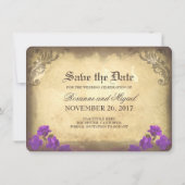 Gothic Skulls Day of the Dead Save the Date Cards (Rückseite)
