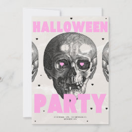 Gothic Skulls Halloween-Party Einladung