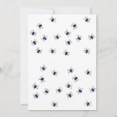 Gothic Skulls in Hats Halloween Party Einladung (Rückseite)