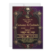 Gothic Skulls Kostüme & Cocktails Crimson Rosen