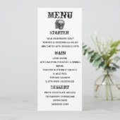 Gothic Skulls Menu Menükarte (Stehend Vorderseite)