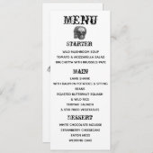 Gothic Skulls Menu Menükarte (Vorne/Hinten)