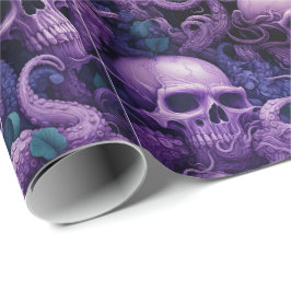 Gothic Skulls Octopus Steampunk Ocean Geschenkpapier