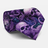 Gothic Skulls Octopus Steampunk Ocean Krawatte (Gerollt)