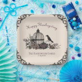 Gothic Skulls, Pumpkin & Herbstlaubs Erntedank Pappteller (Party)