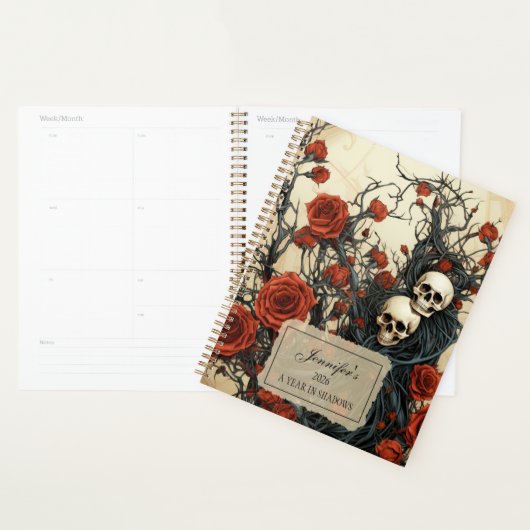 Gothic Skulls & Roses Planer (Anzeige)
