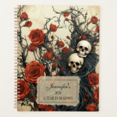 Gothic Skulls & Roses Planer (Vorderseite)