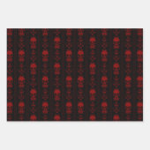 Gothic Skulls & Stripes Collection Geschenkpapier Set (Vorderseite 3)