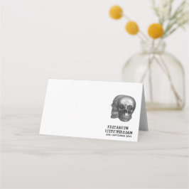 Gothic Skulls Table Platzkarte oder Escort Card