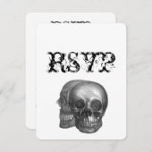 Gothic Skulls Wedding RSVP (Vorne/Hinten)