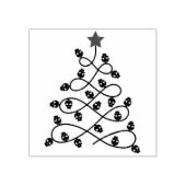 Gothic Skulls Weihnachtsbaum-Briefmarke Gummistempel (Prägung)