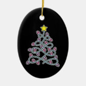 Gothic Skulls Weihnachtsbaum Keramik Ornament (Vorne)