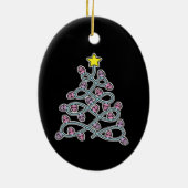 Gothic Skulls Weihnachtsbaum Keramik Ornament (Hinten)