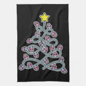 Gothic Skulls Weihnachtsbaum Küchentuch (Vertikal)
